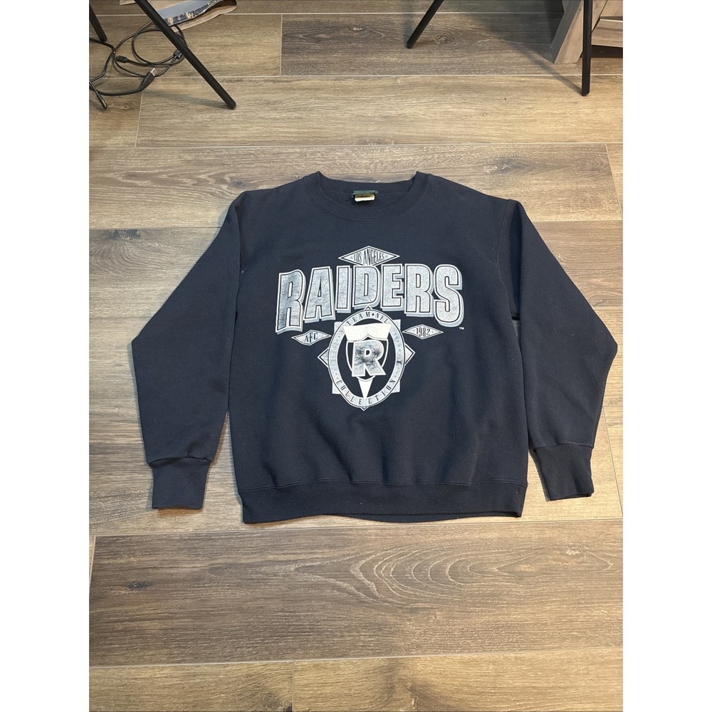 Vintage Los Angeles Raiders Sweatshirt Medium ‎ Made In USA Team NFL 80's 90's